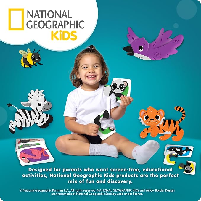 National Geographic Kids Jumbo Balance Stepping Stones – 12 Non-Slip Stepping Stones in 3 Heights with Foam Dice & Play & Learn Cards, Indoor & Outdoor Obstacle Course for Kids Ages 3+