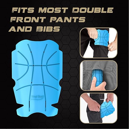Breathable Pocket Knee Pad Insert for Work Pants/Bibs, Uniforms, and Tactical Pants, Men’s Heavy Duty Pocket Knee Pads for Construction, Flooring, and Garage, 11.5''×7.9''×0.45'', Blue
