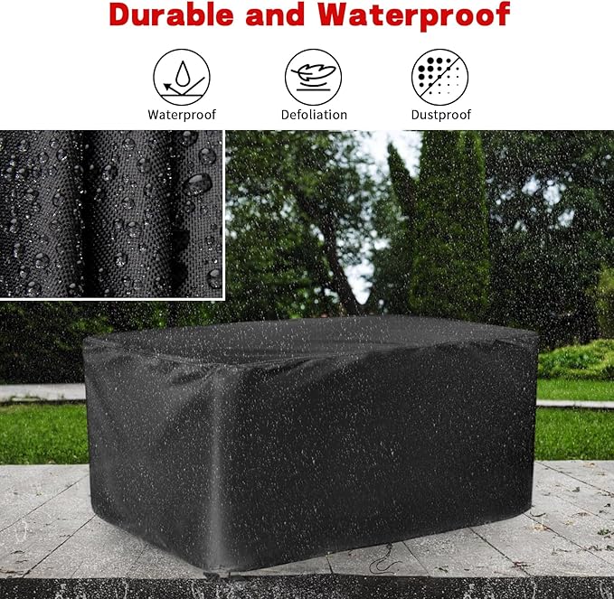 Deck Box Cover for Ortus Collective 150 Gallon Deck Box, Double Layer Waterproof Resin Storage Box Covers for Patio, Garden, Pool- 60 ''L x 27''W x 27 ''H