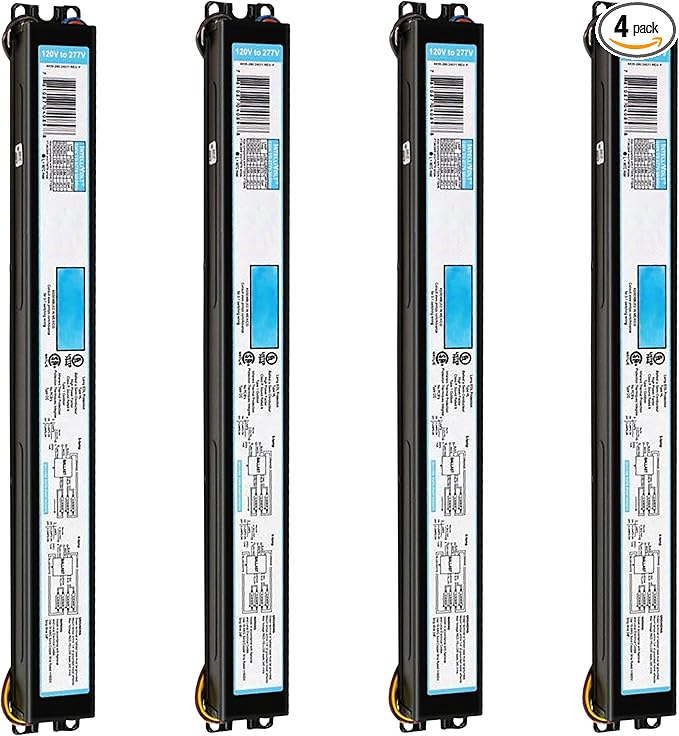 OHLECTRIC Replacement for ICN-4S54-90C-2LS-G, 4 Lamp, T5 Fluorescent Electronic Ballast (4-Pack) 120-277 Volt - Instant Start - Standard and Energy Efficient Ballasts, UL Approved (4)