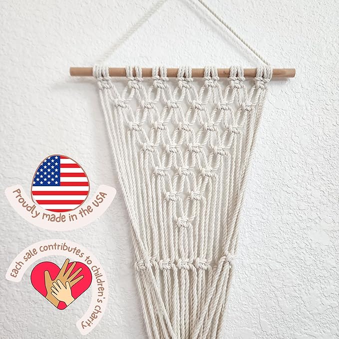 Set of 3 Ombre Dyed Macrame Wall Hanging plant stand Macrame plant hanger indoor and outdoor plant hanger Plant shelf indoor vertical garden planter plant shelf indoor Boho Decor (Ombre Gray)