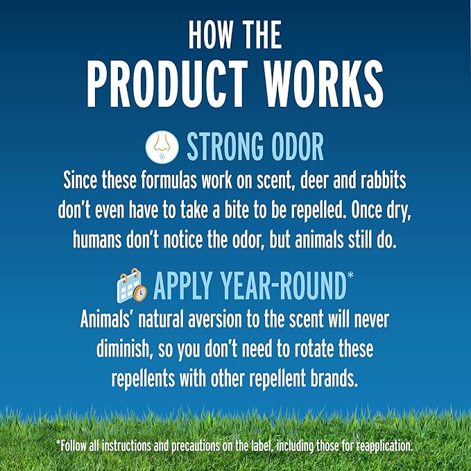 Liquid Fence Deer And Rabbit Repellent Concentrate 2.5 Gallons, Apply Year-Round