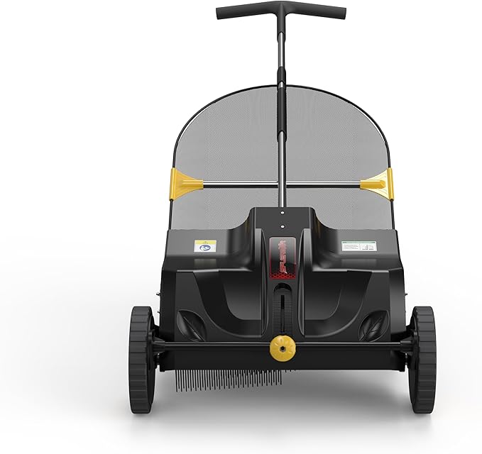 Splendor T-Handle 21' Lawn Sweeper Yard Sweeper for Easy Using Saving Space for Storage Stand up Design