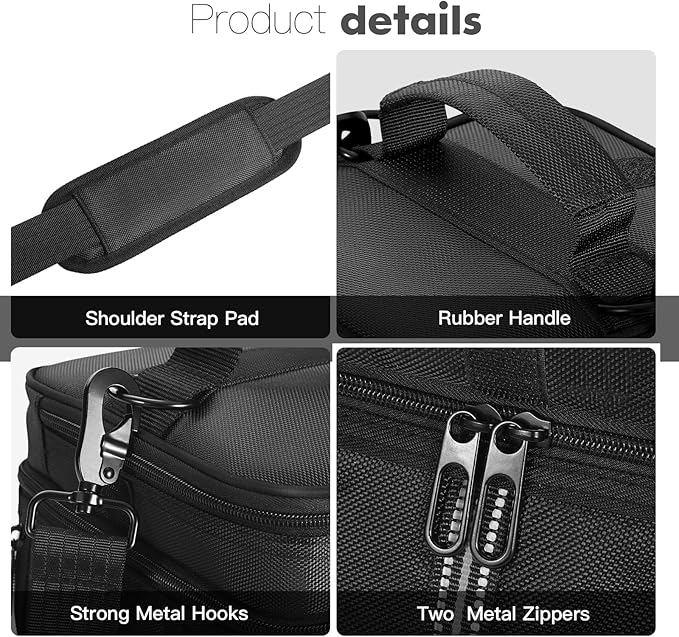 Carrying Case Compatible with Anker Portable Power Station SOLIX C300, 288Wh LiFePO4 Battery, 300W (600W Surge) Solar Generator Protective Shoulder Bag Storage Cover