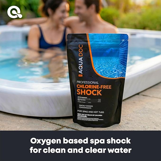 AquaDoc Non Chlorine Hot Tub Shock - 5 lb - Oxygen Based Spa Oxidizer to Support Bromine and Chlorine - Made in USA