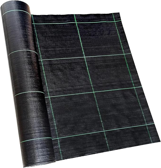 6ft x 100ft Landscape Fabric -Heavy Duty Weed Barrier Fabric for Landscaping, Weed Blocker Cloth,Geotextile Fabric for Garden, Driveway & Ground Cover, Garden Weed Mats,Grid Design
