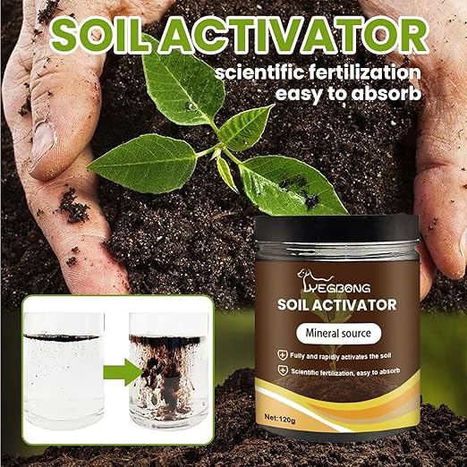 Yegbong Soil Activator, Soil Pro Activator, Nauticos SoilActivator, Organic, Water-Soluble Formula for Optimal Nutrient Uptake & Root Development, Enhance Growth for Vegetables & All Plants (3)