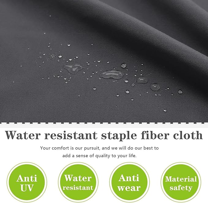 14Pieces Patio Cushion Covers Replacement Outdoor Couch Cushions Covers Splashproof Sofa Slipcovers Set with Zippers,Patio Furniture Protector Cover Only(Black Gray 23.6×23.6×3.35 inches)