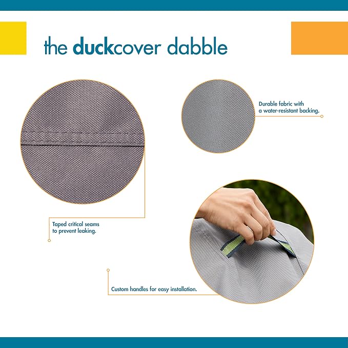 DUCKCOVERS® Soteria Water-Resistant 79 Inch Patio Sofa Cover, Patio Bench Cover
