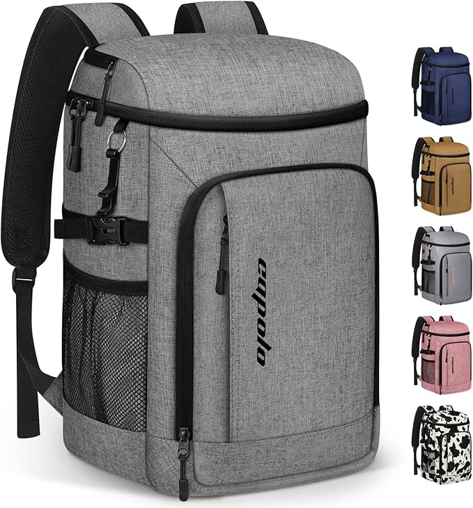 Capolo Cooler Backpack Insulated Waterproof for Women Men,36/45 Cans Lunch Backpack Coolers Leak Proof Soft Cooler Bag Ice Chest for Camping Beach