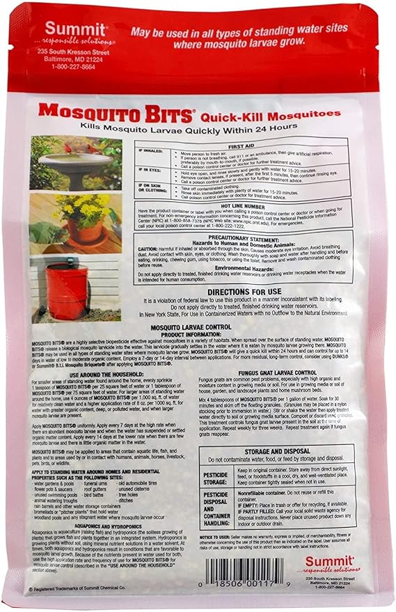 Summit Responsible Solutions Mosquito Bits - Quick Kill, 60-Ounce (2 Pack)