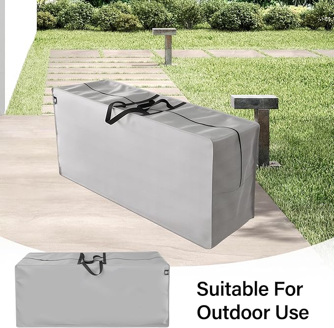 Outdoor Cushion Storage Bags Waterproof Outdoor Cushions Storage Bag Extra 48" L x 16" W x 22" H Large Patio furniture Cushion Storage Bag with Handle and Zipper