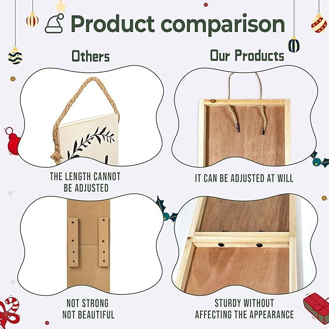 Christmas Porch Sign Welcome Sign For Front Porch Snowflake Red Home Decor Indoor Outdoor Wintern Wooden Vertical Sign For Patio Front Door Porch Wall Yard Outdoor