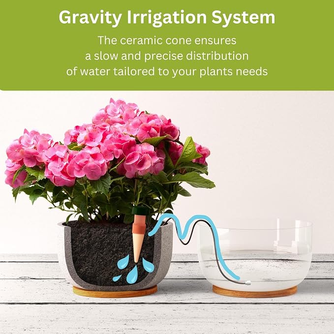 Blumat Classic Self-Watering Stakes - Prevents Overwatering and Underwatering for Healthy Growth While You are Away - Ideal for Indoor Plant Watering, 15 Pack, wo Adapter