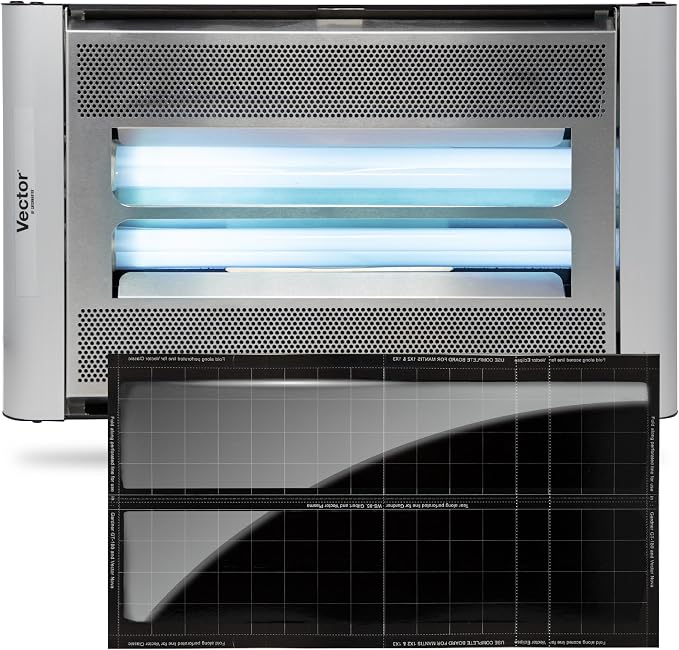 Catchmaster Vector Plasma Screened Wall-Mounted UV Fly Light Trap - 2,850 sq. ft. Catch Zone, Fly Trap for Dining Rooms & Commercial Kitchens and Fresh & Dry Food Storage, UV Lamp Flying Insect Killer