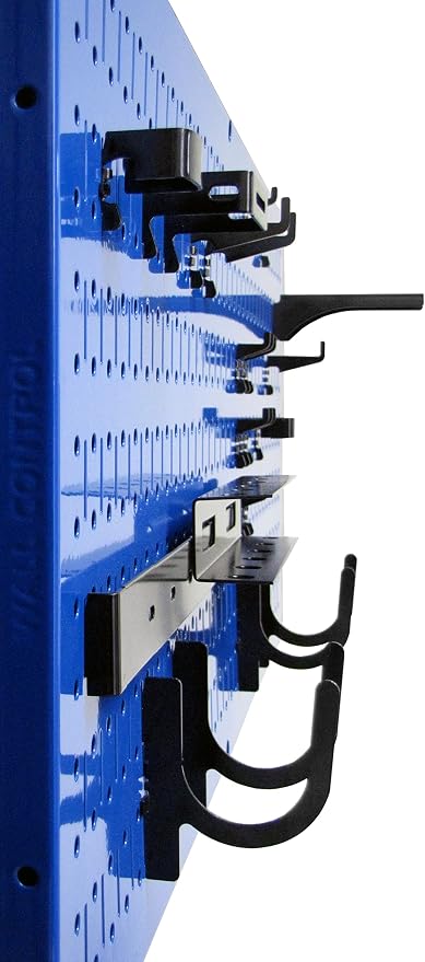 Wall Control Pegboard Value Pack - (3) Pack of Wall Control 16-Inch Tall x 32-Inch Wide Horizontal Blue Metal Wallboards for Home & Garage Tool Storage Organization (Blue Pegboard)