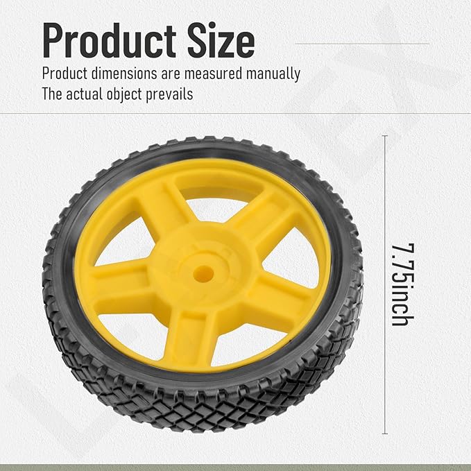 8-Inch Never-Flat Generator Wheel Kit for Predator 4000 6500 8750 Watt Generators, Equipped With An Adjustable Handle