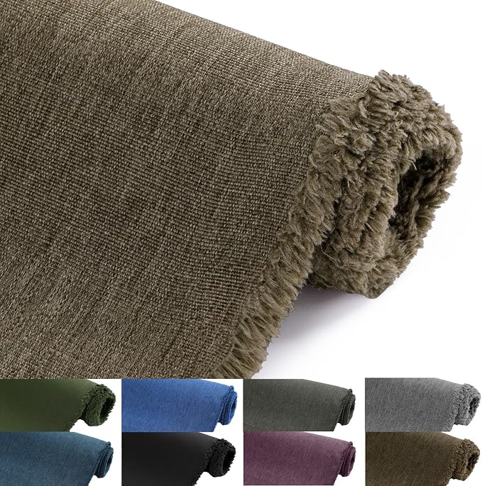 Waterproof Canvas Fabric by The Yard, 58inch 600D Upholstery Fabric Polyester Material Outdoor Water Resistant Material for Sewing Chair Patio Cushion Bag Sofa Seat Repair, 5 Yard Coffee