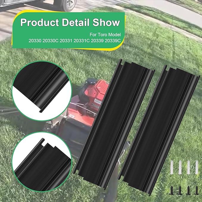 115-8420 144-6431 Trailing Shield for Toro 22" Recycler Lawn Mowers / 22” Walk Behind Lawn Mower, Compatible with 20330, 20330C, 20339C, 20331, 20350, 20331C, 20339, 20351, 20378, 20954, 20370 (2PCS)