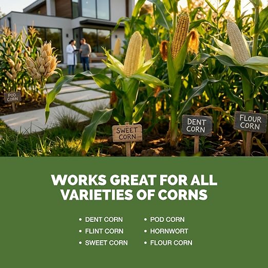 High Nitrogen Fertilizer for Corn – Liquid Plant Food for Strong Stalk Growth, Deep Green Leaves & Bigger Ear Development, 32oz