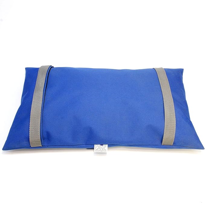 PILLOW GANIC Kneeling Pad, Superior Comfort Compared to Foam Pads. Made in USA, Weatherproof Natural Hull Filling Yard Work Gardening Shop Yoga Exercise Praying Bath Kneeler