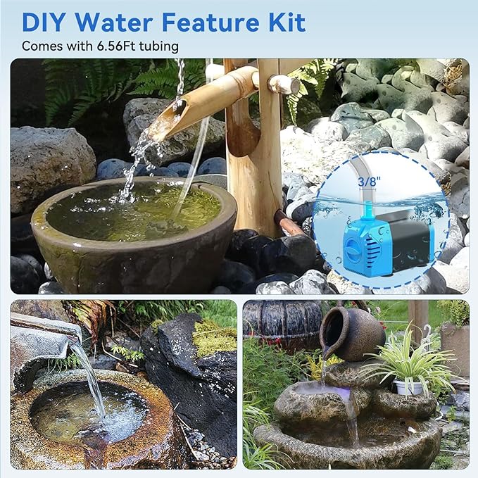 POPOSOAP Solar Water Pump, 12W Solar Fountain Pump 160GPH Flow Adjustable Solar Powered Pond Pump with Dry-Run Protection for Fish Pond, Wildlife Garden, Ponds, Waterfall, Hydroponics P112L