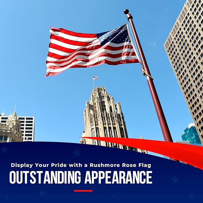 Large American Flag for Outside 12x18 | American Flag 100% Made in USA-not imported -US Flag Heavy Duty Outdoor with Embroidered Stars and Sewn Stripes Outdoor Flag for High Wind - FMAA Certified