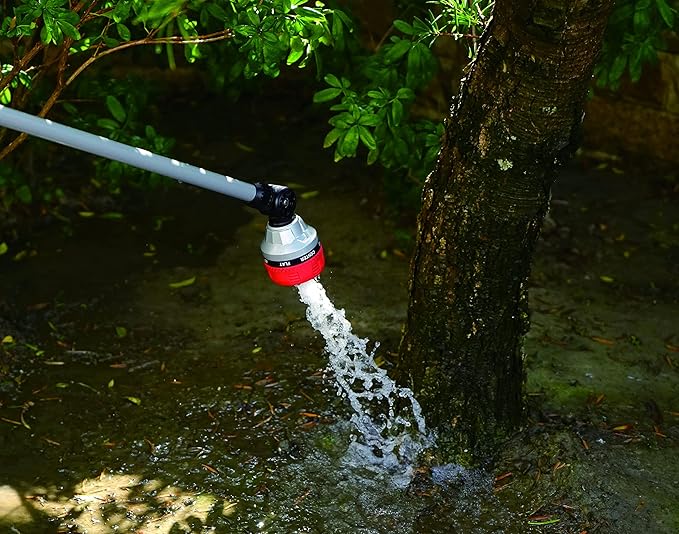 Eden 96618 Metal Thumb-Control 7-Pattern 33 in. Watering Wand | Heavy-Duty Water Sprayer for Hanging Plants, Gardens & Lawn Care, Quick Connect Set Bundle