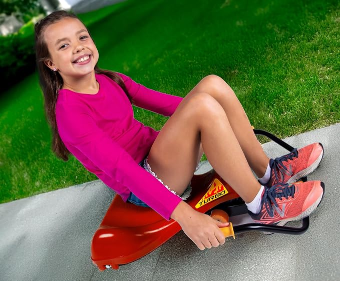 The Original Roller Racer Flying Turtle Sit Skate, Kid Powered, No Motor, No Pedals, No Batteries, Power by Zig zag Motion, Promotes Active Play in or Outdoors, Non-marring Skate Wheels