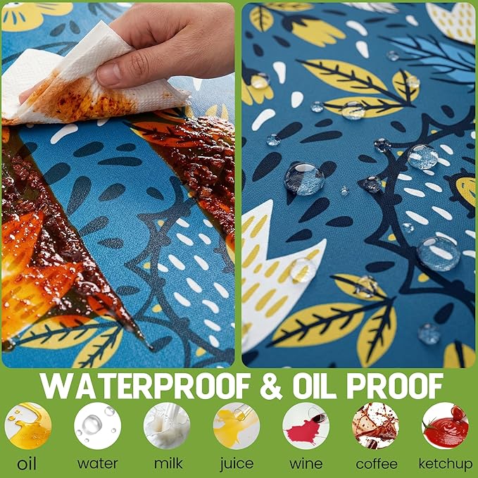 Picnic Table Cover with Bench Covers Waterproof Elastic Rectangle Tablecloth Camping Essentials Supplies Rv Car Travel Gear Must Haves Accessories Fitted Table Cloth Outdoor Road Trip Camper Gifts 8ft