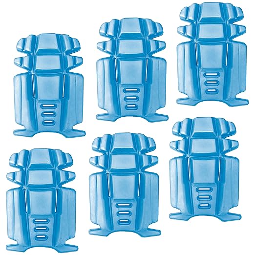 3 Pairs No Strap Knee Pad Insert for Work Pants, Uniforms, and Tactical Pants, Breathable Pocket Knee Pads for Gardening, Construction, Flooring, Cleaning, and Garage, 9.3''×6.5''×1'', Blue