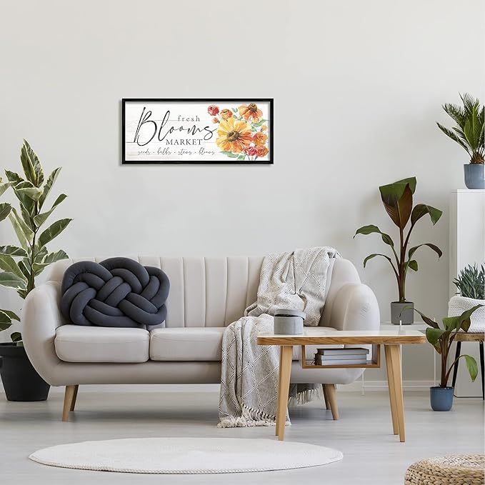 Stupell Industries Fresh Blooms Market Seeds Bulbs Stems Flower Illustration, Design by Courtney Morgenstern