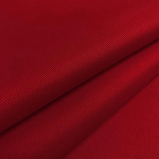 Waterproof Canvas Fabric by The Yard 58" W 600D Upholstery Polyester Material Indoor Outdoor Water Resistant Fabric for Chair Cushion Furniture Cover Sewing DIY Cloth, 2 Yards Red