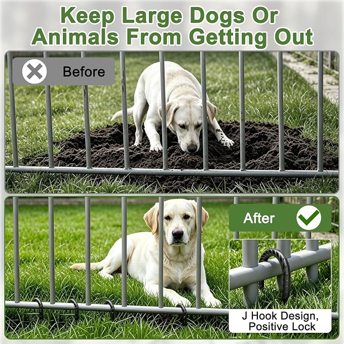 Heavy Duty J Hook Rebar Stakes 12 Inch 16 Pack, High Wind Resistance Metal Tent Stakes, Anti-Rust Galvanized Steel Ground Fence Stake for Securing Fence Bottom, Canopy, Inflatables, Yard Decor