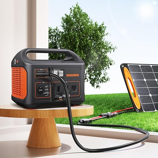 6FT Solar Connector to 8mm Adapter Cable with DC8020/7909 Compatible with BLUETTI, Yeti, Anker, Jackery Portable Power Station for Camping, RV, Emergency Use