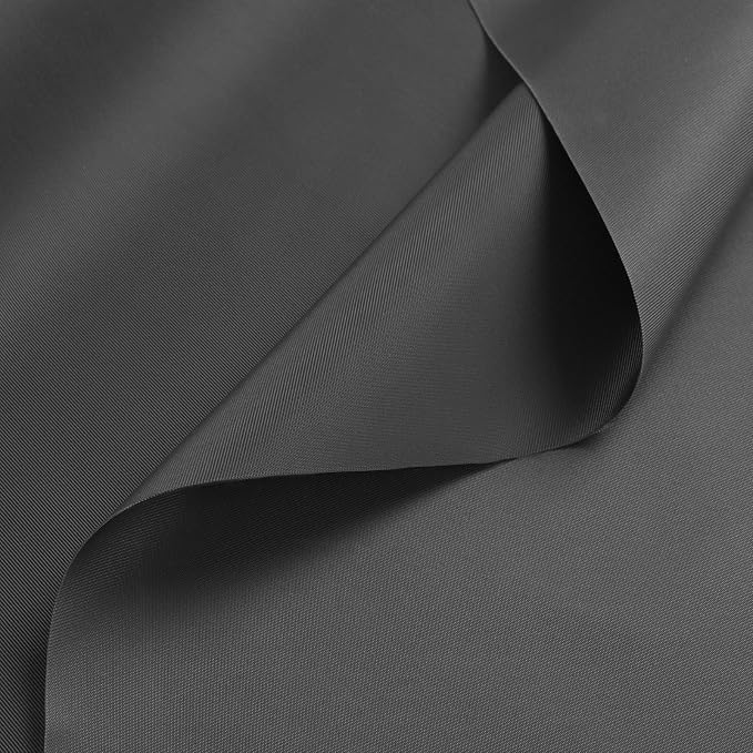 Nylon Fabric, 58" W 420D Waterproof Fabric 5 Yard Ripstop Nylon Material Outdoor Upholstery Twill Sewing Material for Patio Chair, Lining, Cushion, Purse, Tote Bag, Tent, Tarp Cover, DIY Project Grey