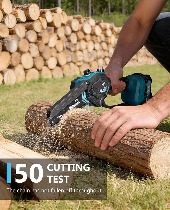 2-in-1 Cordless Pole Saw, 6 Inch 1000W Brushless Electric Pole Saws for Tree Trimming with 2 Batteries, 16ft Max Reach, Pole Chainsaw for Tree Limb Branch Cutter Pruner
