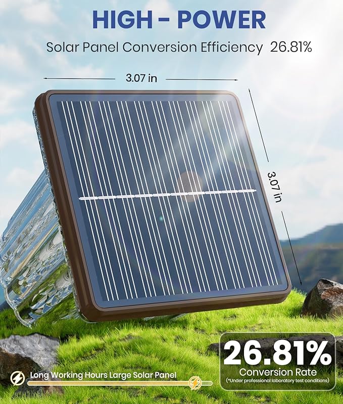 Super Bright Solar Outdoor Lights Waterproof Pathway Powered 4-Pack, Adjustable Warm&Cool White, Garden Decor Outside for Front Porch Yard/Patio/Walkway/Driveway/Lawn/Flowerbed/Landscape Lighting