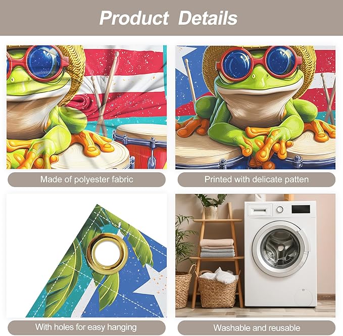 7 * 16FT Summer Puerto Rico Garage Door Cover Decorations Sunset Palm Trees Garage Door Banner for Outdoor Indoor Summer Party Photography Backdrop