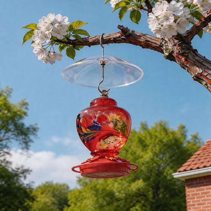 8" Mini Rain Cover for Bird Feeder/House - ‌Small Protective Dome Guard Against Rain/Snow/Sun - Clear Translucent Plastic - Dia. 20CM
