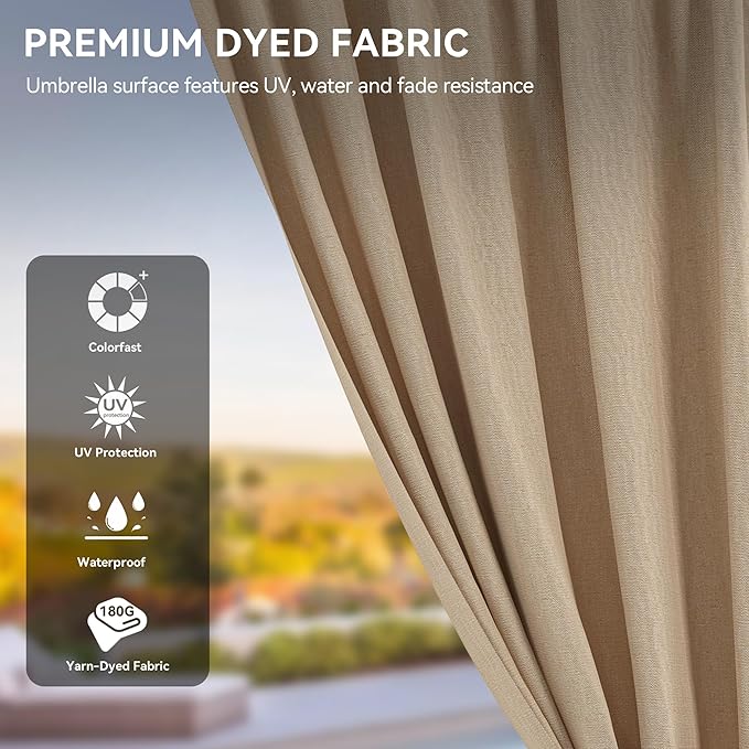 YITAHOME 12X18FT Meatl Hardtop Gazebo Metal Double Roof Canopy Galvanized Iron 4.7X4.7'' Aluminum Pillar Garden Tent Curtains Netting for Patios Backyards Decks Lawns