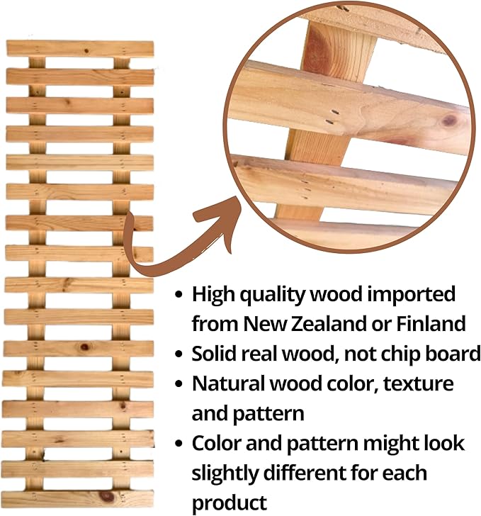 ShopLaLa Wall Planter (120cm, 2 Pack) Large Wooden Hanging Ladder Planters for Indoor Outdoor Plants, Wall Mount Plant Holders Succulents Orchids, Flower Pots, Vertical Garden Balcony Patio Home Decor