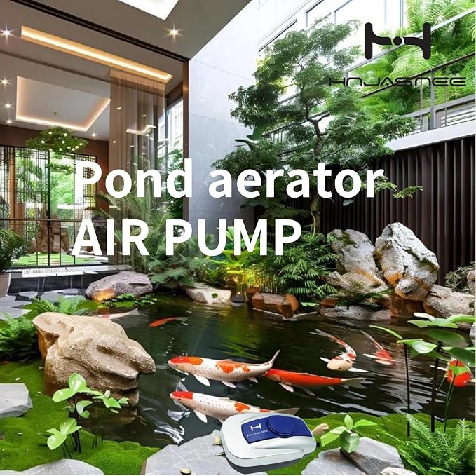 pond aerator pump pond aerator, pond aerators for outdoor ponds1000 & 2000 Gallons ，Voltage120V 4.5W Electric Water air Pump (blue（pond air2）)