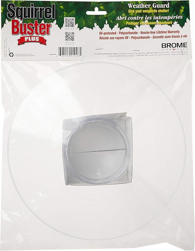 Weather Guard for Squirrel Buster Plus Bird Feeder (FEEDER NOT INCLUDED)