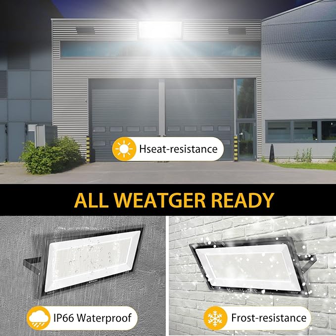 XYCN 600W LED Stadium Flood Lights Outdoor(3050W Equivalent),67500LM Super Bright LED Arena Lights,100-277V IP66 Waterproof 5000K Daylight White Commercial Lighting for Sports Fields and Counts