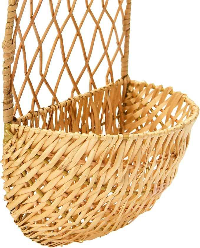 Bloomingville Hand-Woven Hanging Wicker Basket