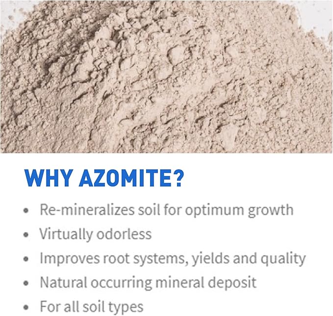 Azomite Raw Supply Organic Trace Mineral Powder 44LB Micronized
