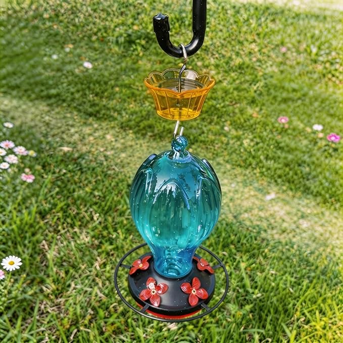Ant Moat for Hummingbird Feeder - 3 OZ x 4 Pack Insect Guard with Large Capacity (Orange)