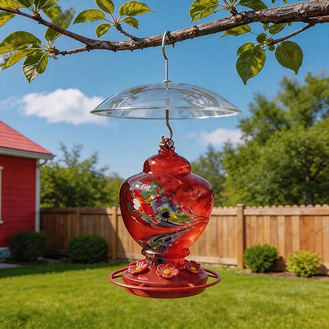 8" Mini Rain Cover for Bird Feeder/House - ‌Small Protective Dome Guard Against Rain/Snow/Sun - Clear Translucent Plastic - Dia. 20CM