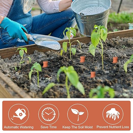 DoubleFill 2 Pcs 18oz Ollas Terracotta Watering Pots Self Watering Planter Insert Terracotta Globes Clay for Outdoor Indoor Garden Plants, Easy to Refill